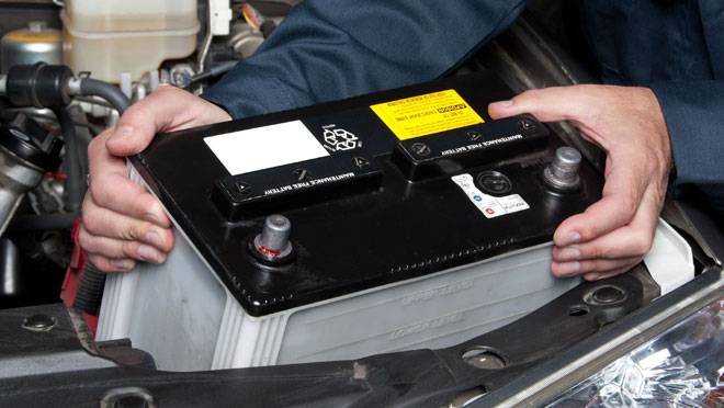 car shape winter Battery